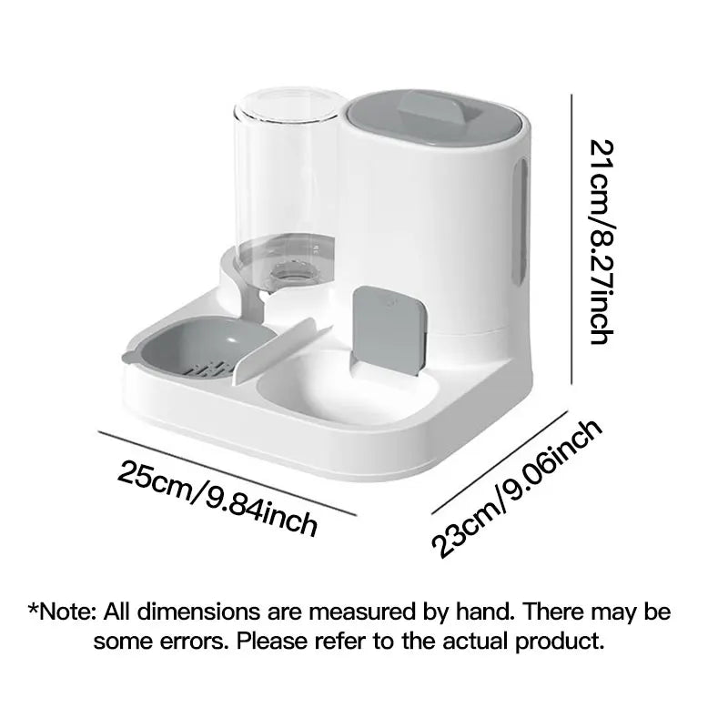 Large-Capacity Auto Gravity Cat Water Dispenser & Feeder