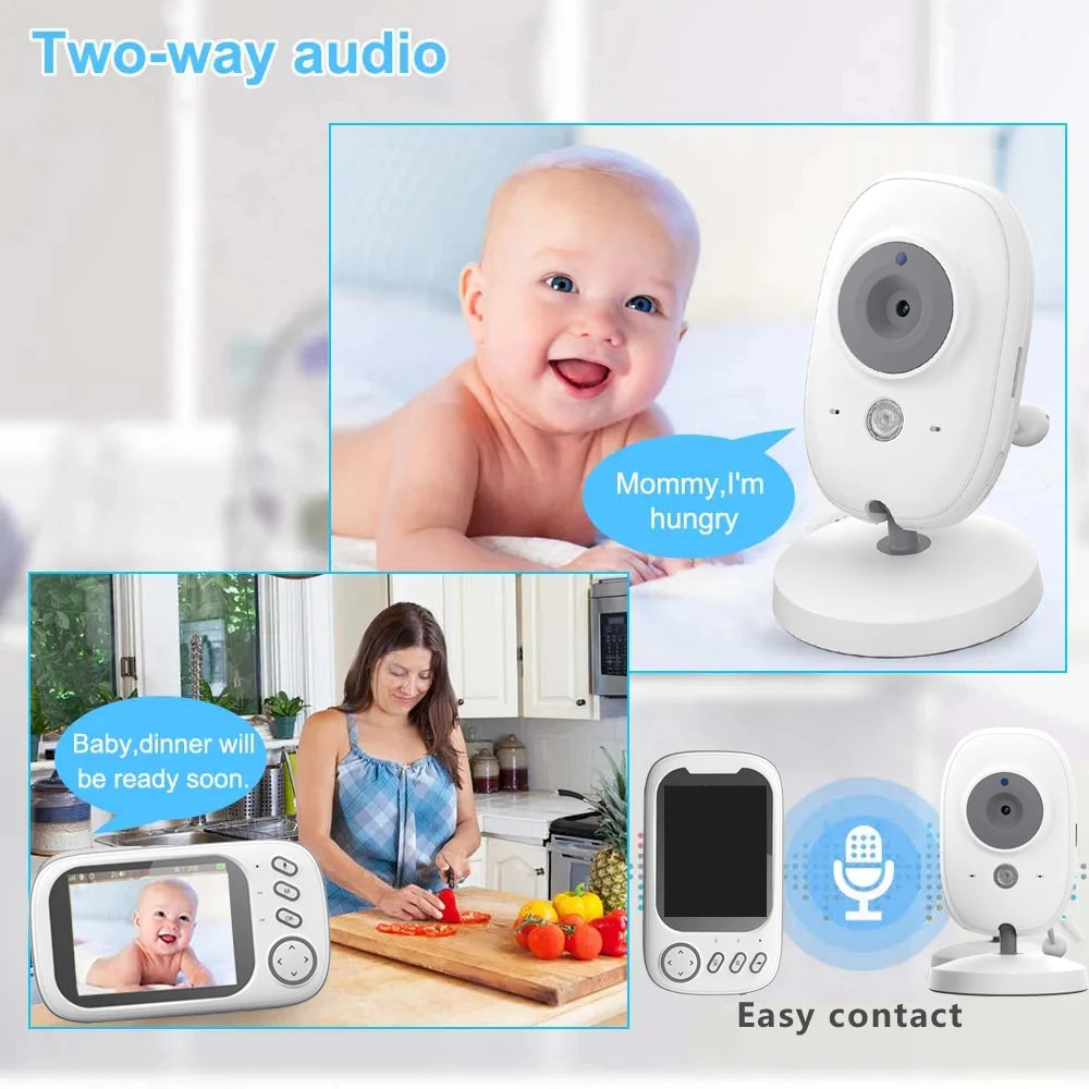 3.5-Inch Cdycam Baby Monitor with Camera & Two-Way Audio