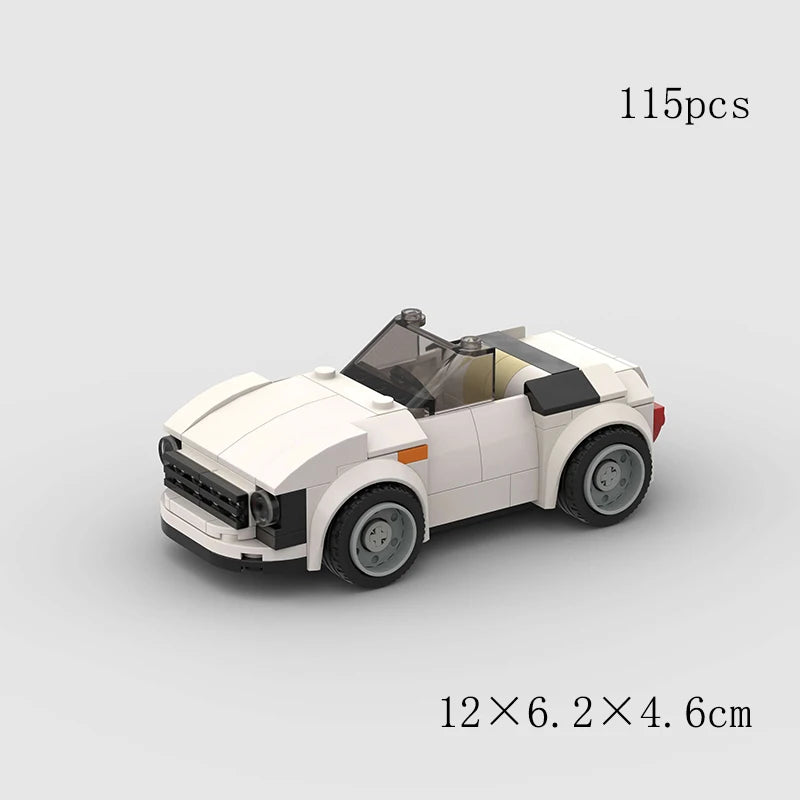 City Speed Convertible Racing Car Building Blocks - Ultimate DIY Model