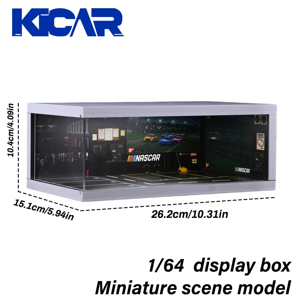 Vibrant LED Garage Scene Model 1:64 for Collector's Displays