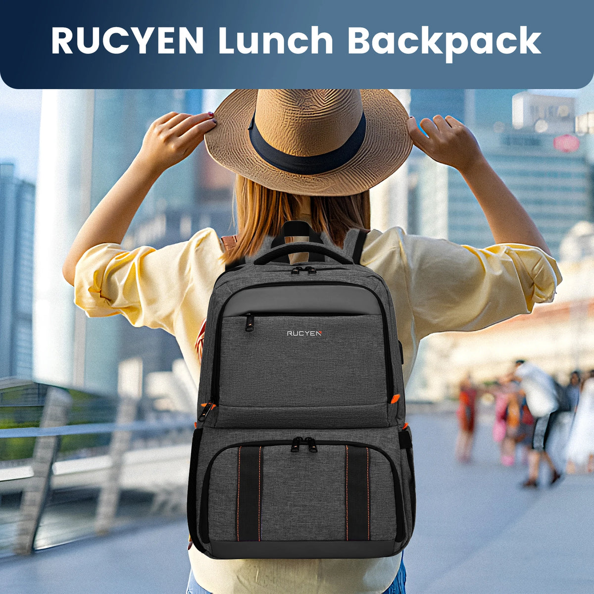 Insulated Backpack Cooler - Large Capacity Picnic & Travel Bag