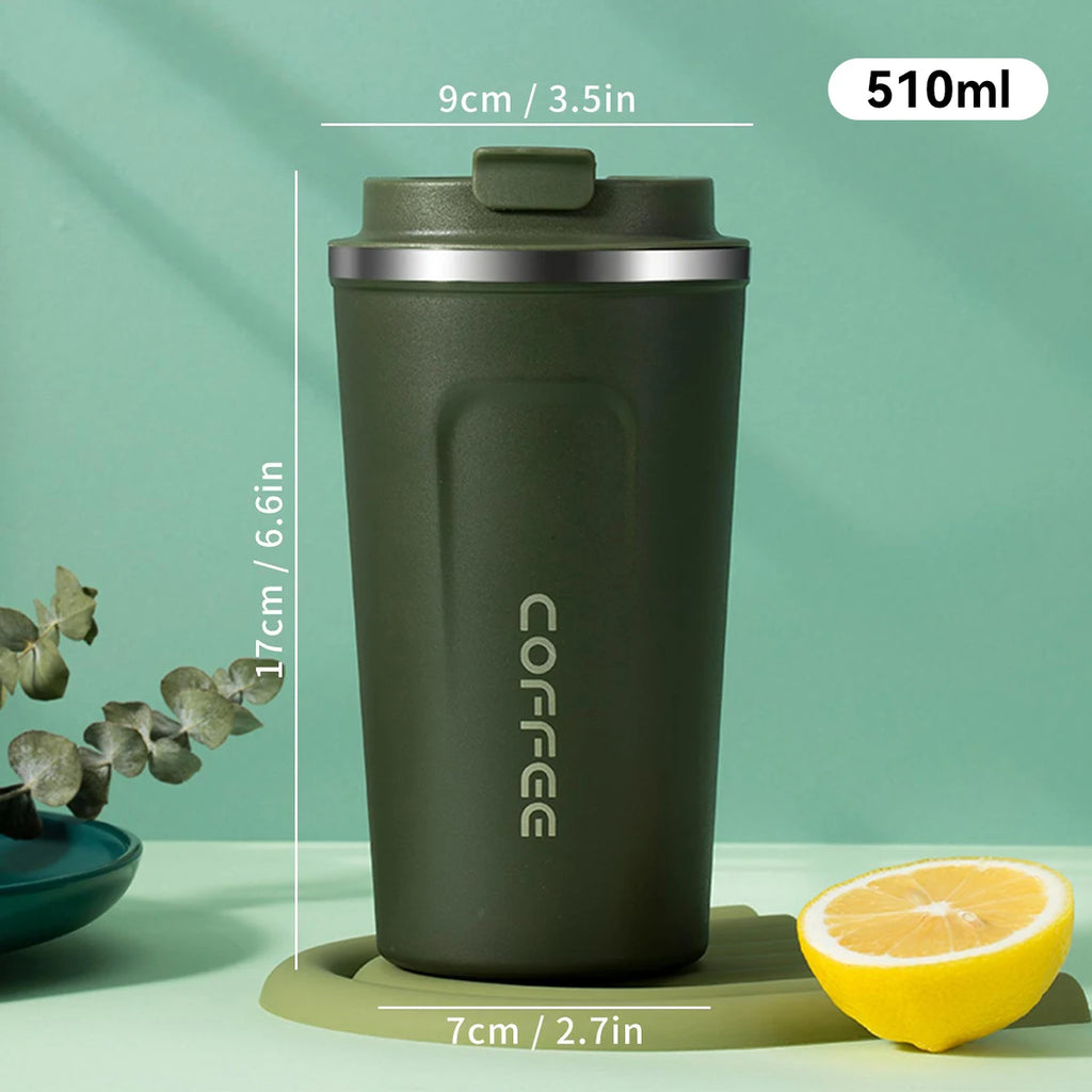 510ML Double Wall Insulated Stainless Steel Travel Coffee Mug