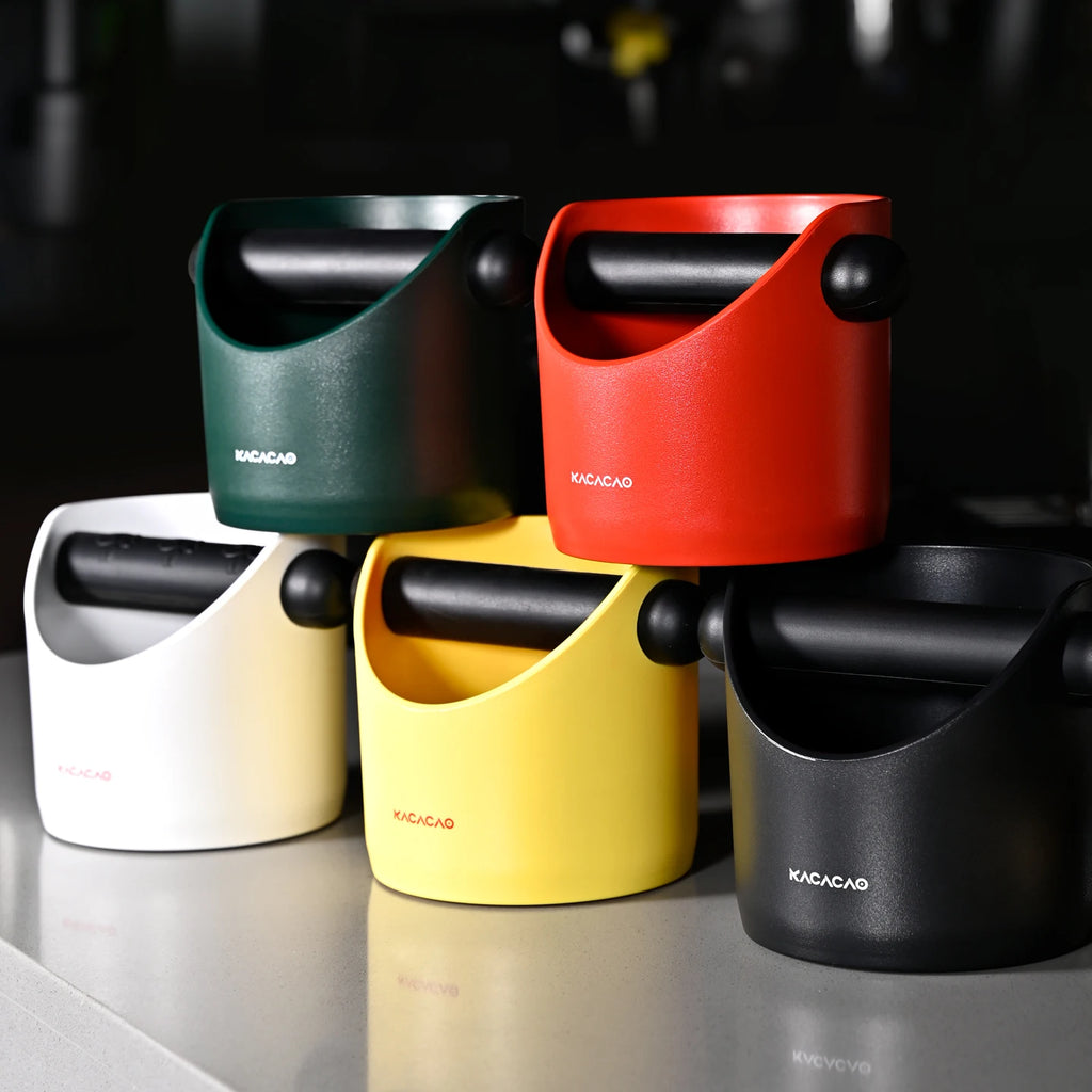 KACACAO Coffee Knock Box with Removable Waste Bin & Anti-Slip Pads