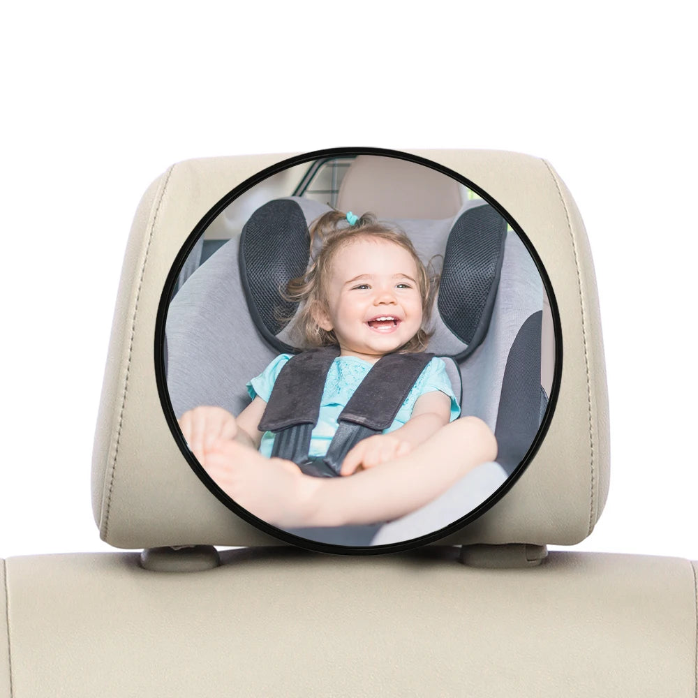 Shatterproof Baby Car Mirror - Wide Crystal Clear View for Safety