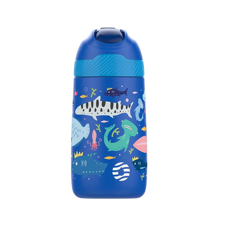 FJbottle Kids Dinosaur Water Bottle - Insulated & BPA-Free