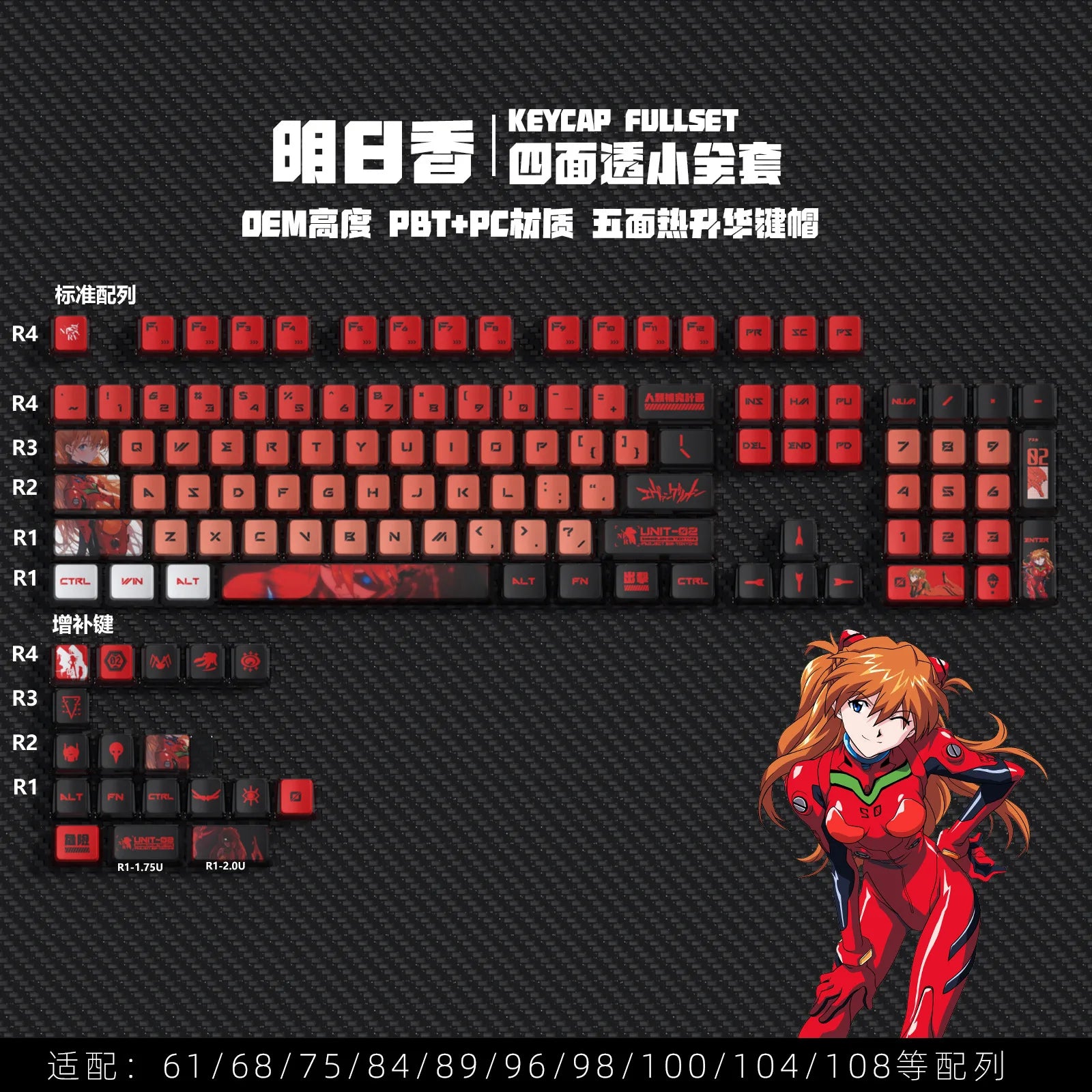 122-Key Customizable Pudding Keycaps for Mechanical Keyboards