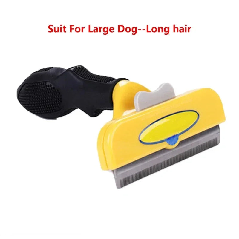 Cat & Dog Hair Removal Comb - Grooming Brush for Shedding Control