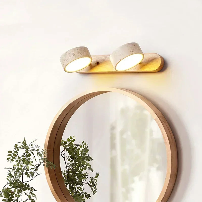 Wabi Sabi Round LED Wall Light for Home Decoration & Mirrors