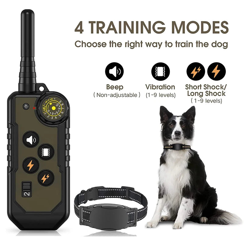 Rechargeable Electric Dog Training Collar - Vibration & Sound Control