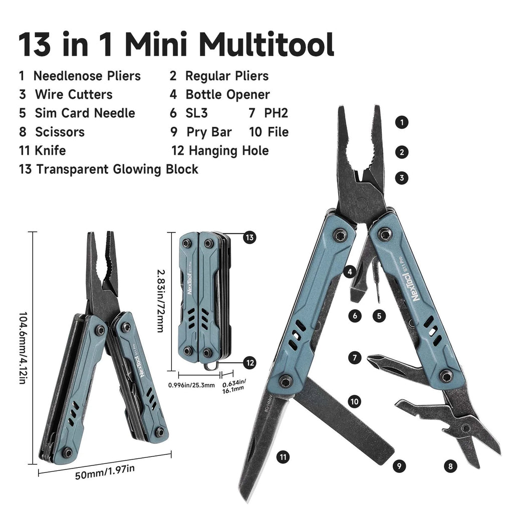 NexTool Mini Sailor S11 Pro 13-in-1 Multi Tool Pocket Knife