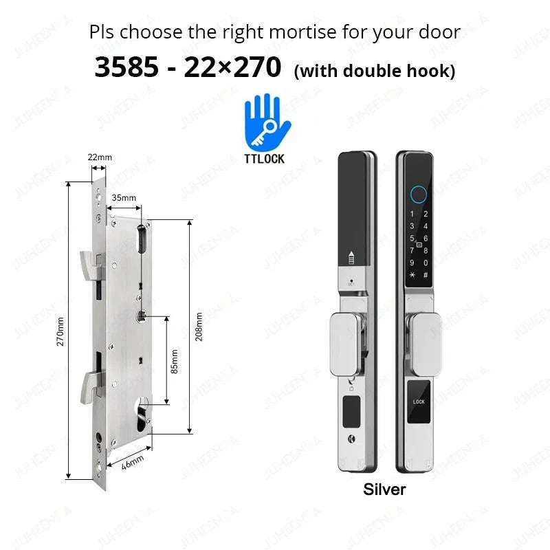 Smart Waterproof Sliding Door Lock with TTLock & Alexa Integration