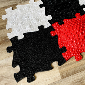 Muffik Tots Vision Sensory Playmats Set - 6-Piece High Contrast Fun