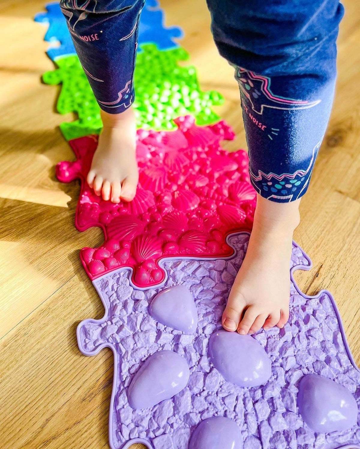 Magical Pink Sensory Playmat Set - 11 Pcs for Tactile Learning
