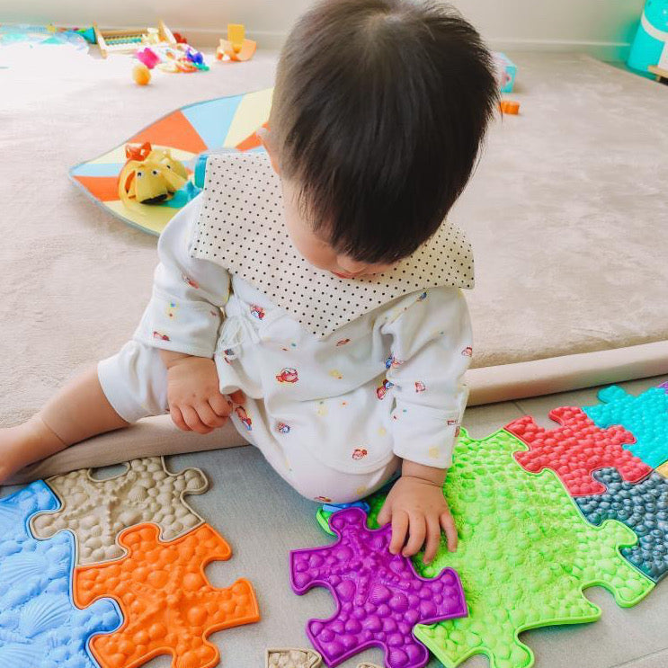 Muffik Tots Mini Sensory Playmat Set - 20 Soft & Firm Textures