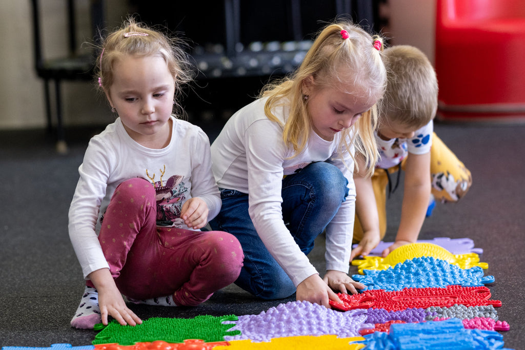 Muffik Royal Tactile Sensory Play Rug Set – 30 Textured Tiles