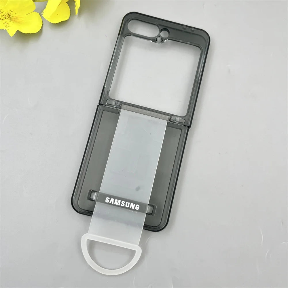 Luxury Shockproof Wrist Strap Case for Galaxy Z Flip 7/6/5