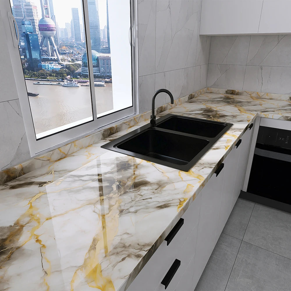 Waterproof Self-Adhesive PVC Wallpaper for Kitchen & Home Decor