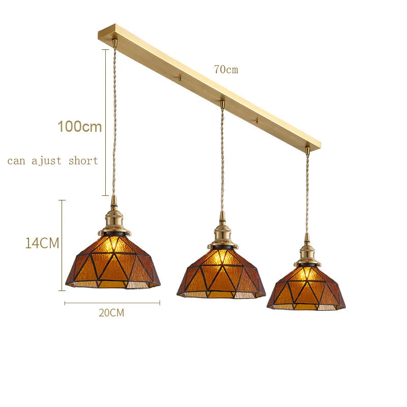 Nordic Retro Green Pendant Light for Stylish Home Decor