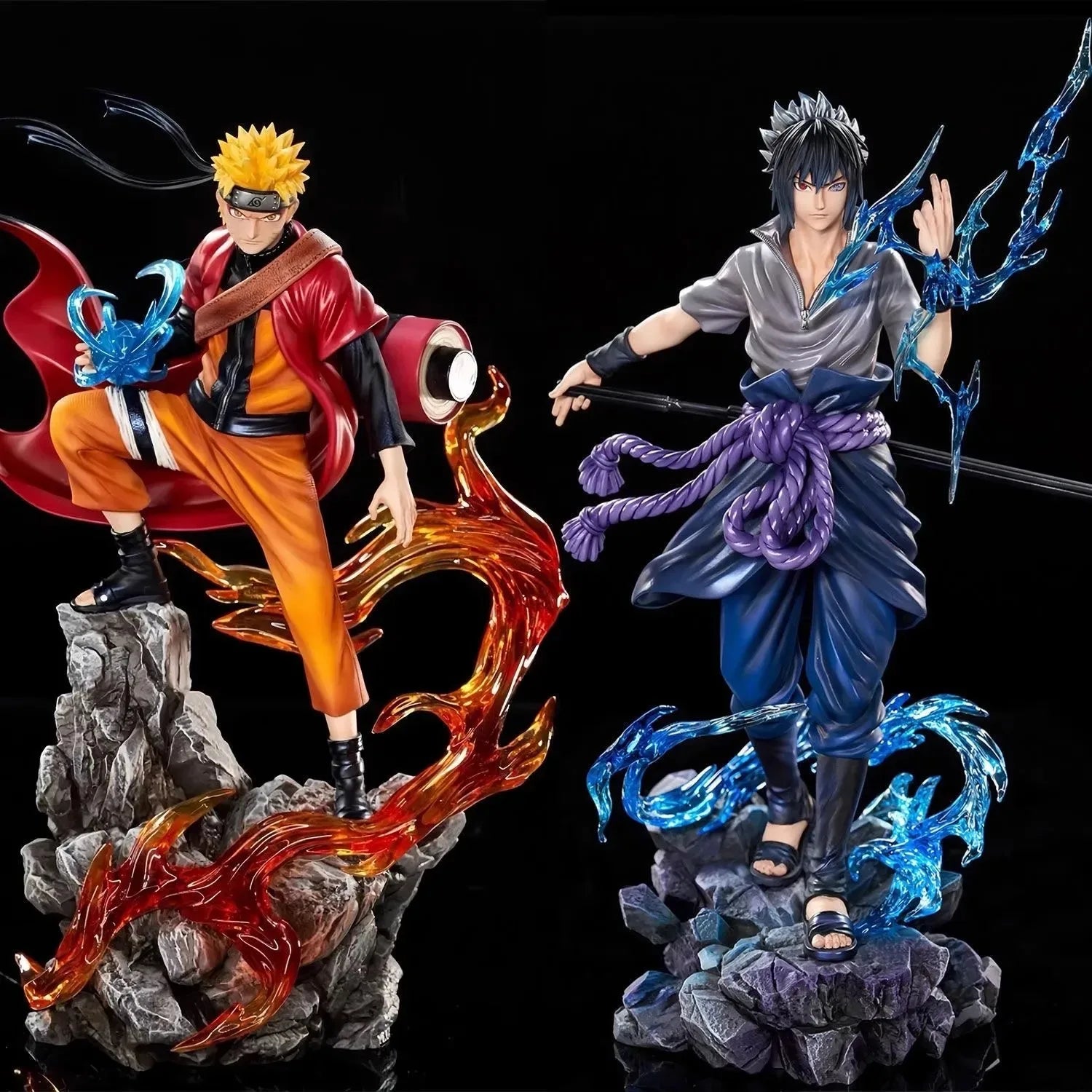 Naruto & Sasuke Action Figures - Ultimate PVC Desktop Statues
