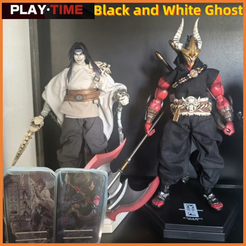 Keepgoing 1/12 Black & White Ghost Action Figure Set - 6'' Highly Detailed