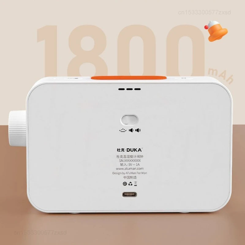 DUKA MT2 Temperature & Humidity Meter with Night Light - Home Weather Station
