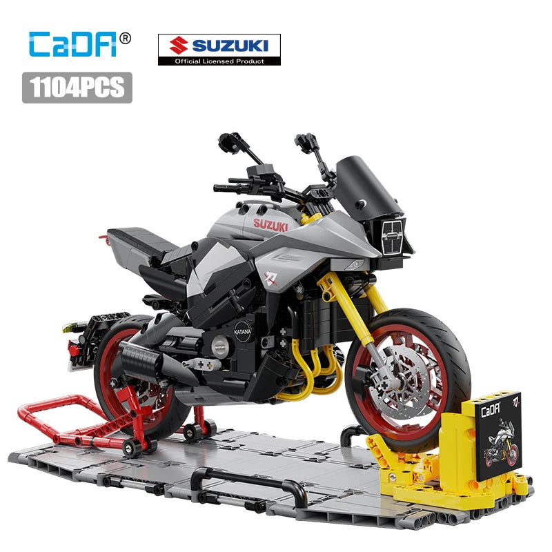 Cada 1104Pcs Suzuki KATANA Motorcycle Building Blocks for Kids