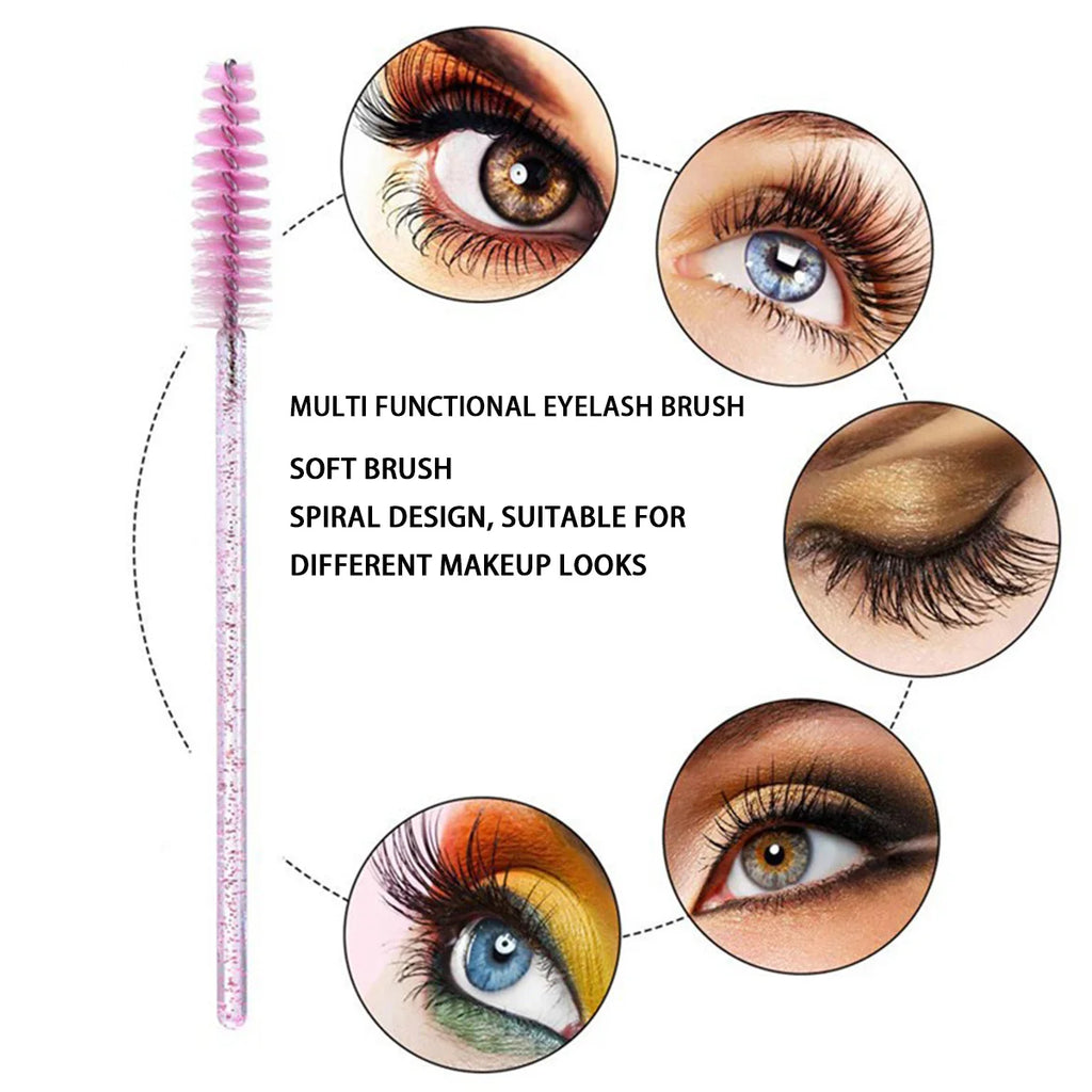 Disposable Eyelash Brush Applicators - Perfect for Extensions & Brows