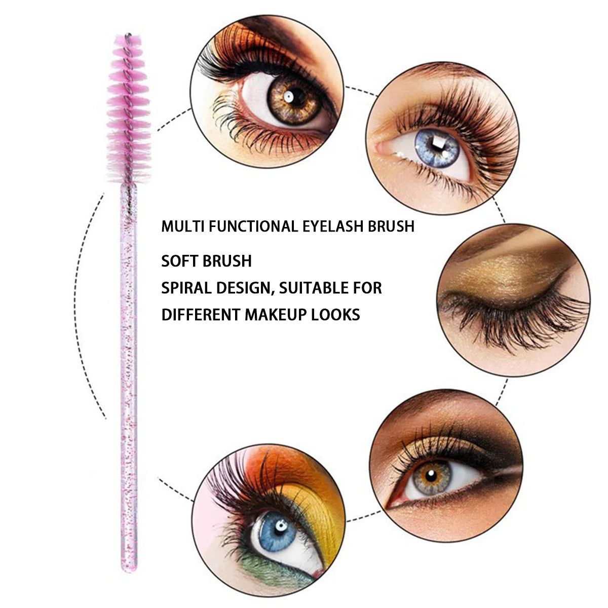 Disposable Eyelash Brush Applicators - Perfect for Extensions & Brows