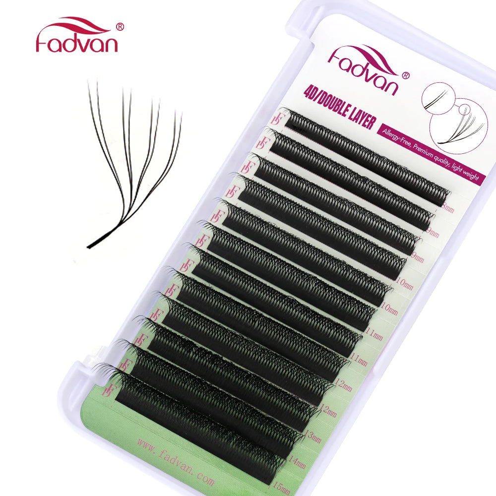 FADVAN 3D/4D/5D W Shaped Eyelash Extensions - Natural Softlight Volume