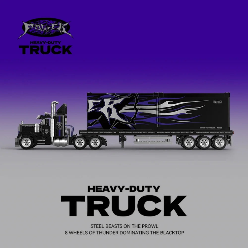 1531PCS Heavy-Duty Truck Building Blocks – Vintage American Style Set