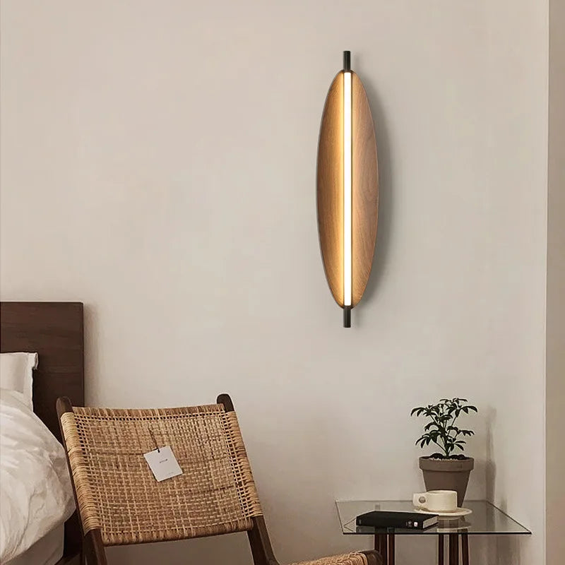 Minimalist LED Wall Lamp - Modern Leaf Design for Living Room & Bedroom
