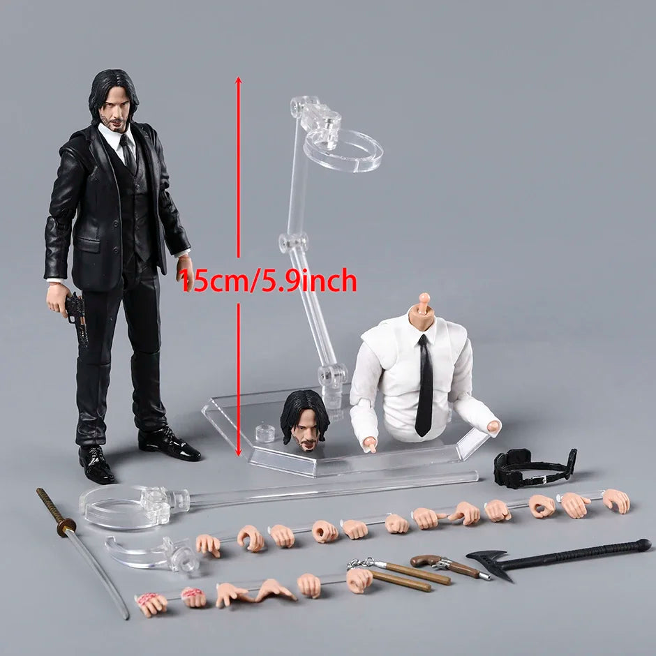 MAFEX John Wick Chapter 4 Action Figure - Highly Detailed Model