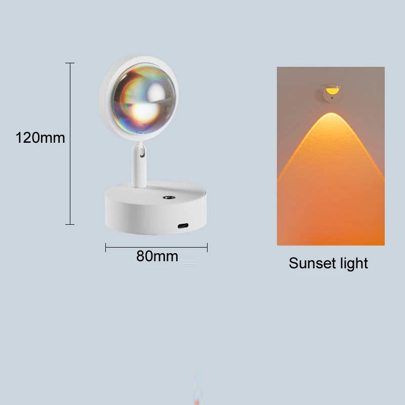 Wireless Sunset Lamp Projector - Decorative LED Night Light