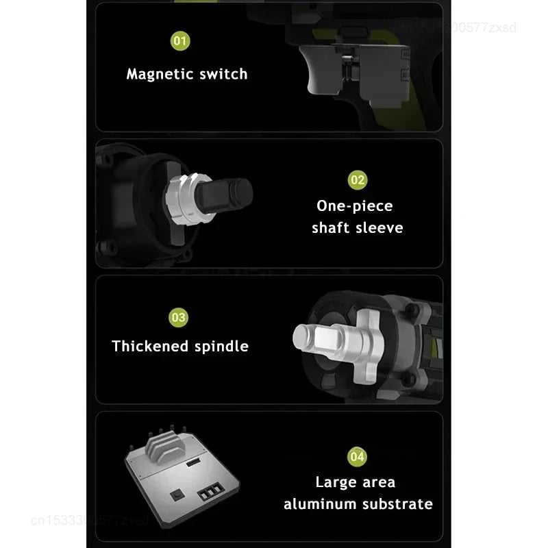 WORX WU270 Cordless Impact Wrench - 700Nm Torque, 3300 BPM Power