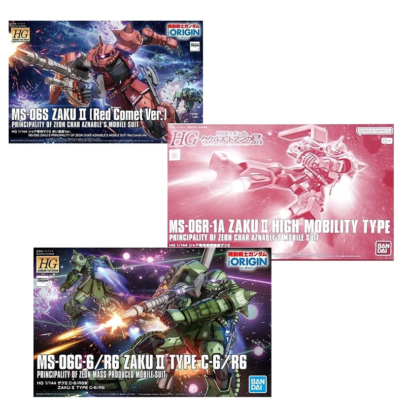Bandai 1/144 MS-06S Zaku II Red Comet Action Figure - High Mobility Type