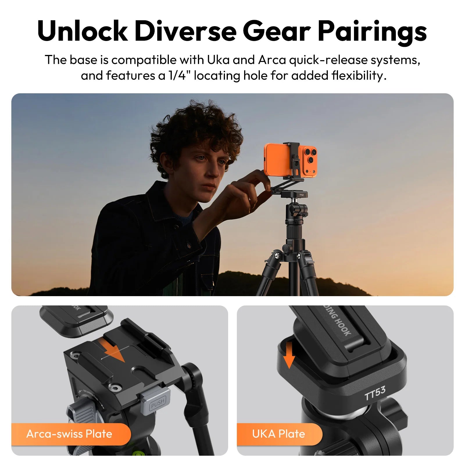 Ulanzi SK29 Mini Tripod Mount for Smartphones - Lightweight & Versatile