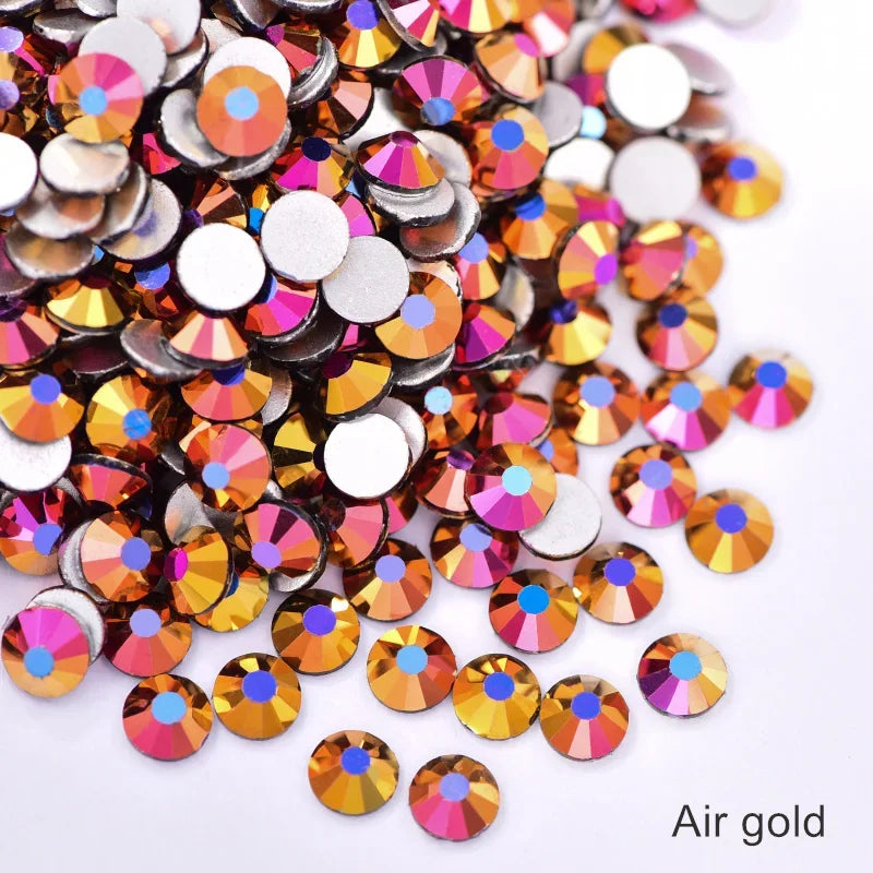 OLeeya Bulk Non-Hotfix Rhinestones for DIY Nail Art & Garments