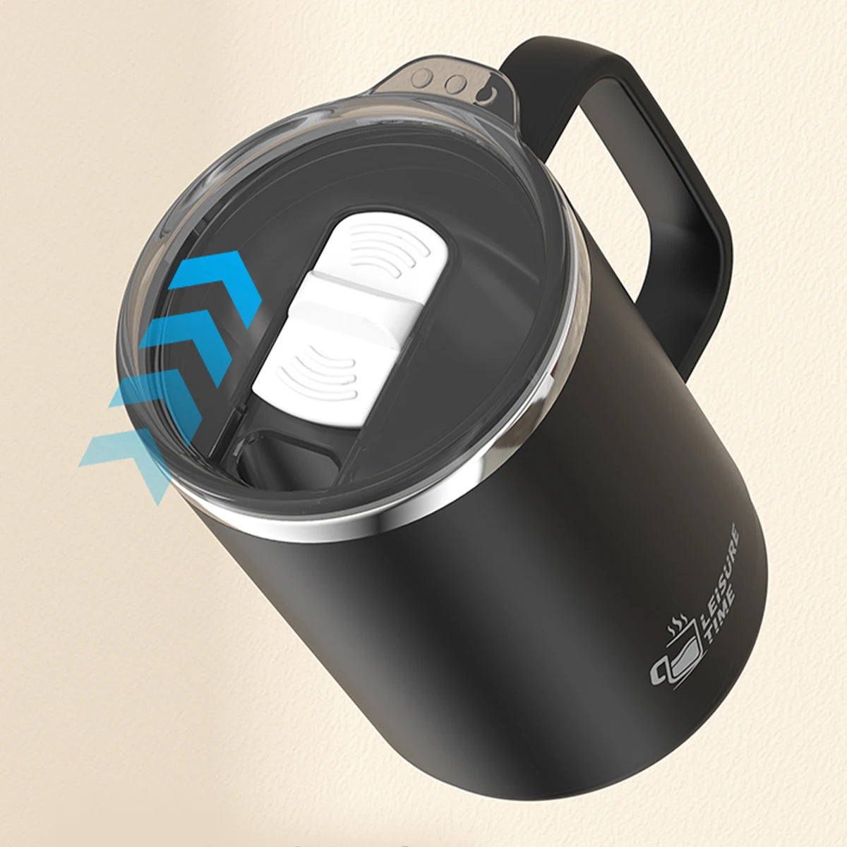 Double Wall Insulated Coffee Mug - Large Capacity with Handle