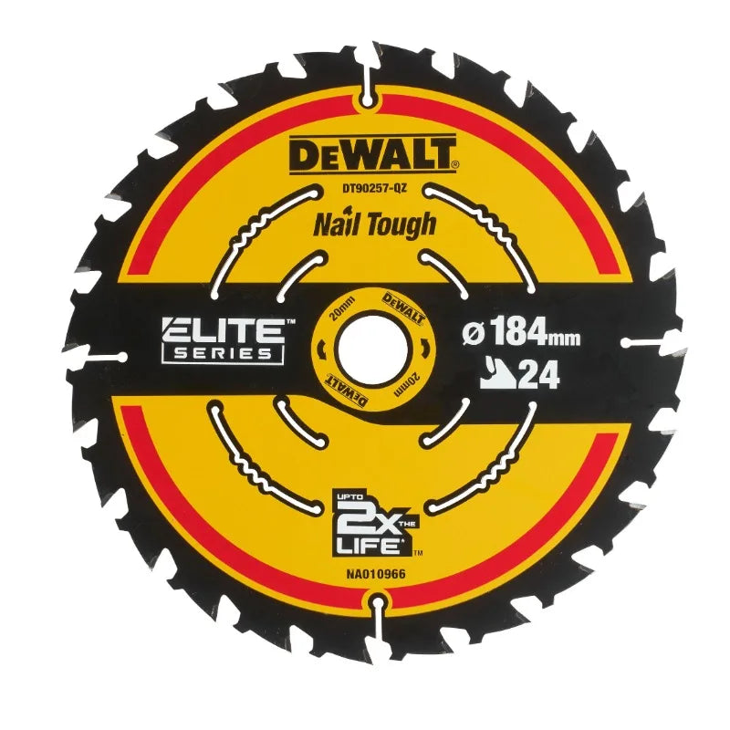 DEWALT EXTREME 2X Life 184mm Circular Saw Blade - Ultimate Wood Cutting Tool