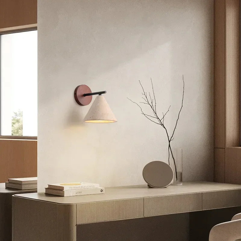 Natural Stone LED Wall Sconce - Elegant Home Lighting Solution