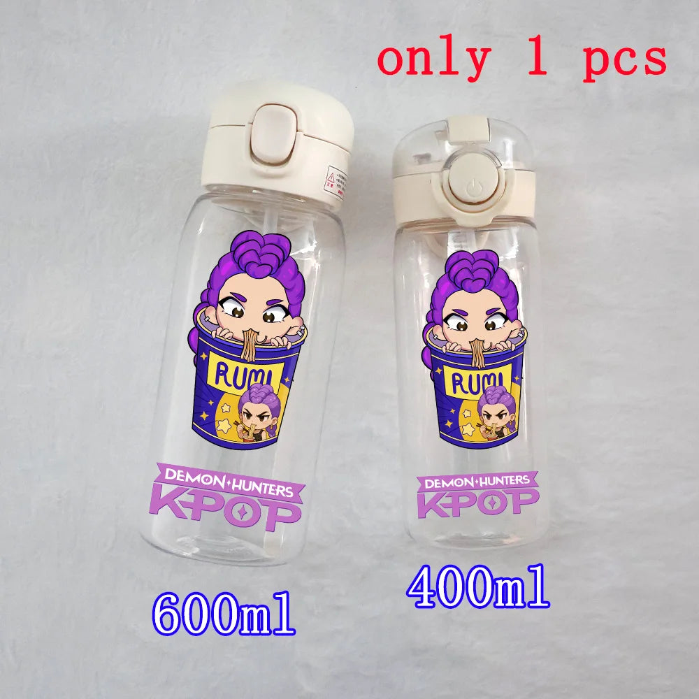 K-Pop Large Capacity Water Bottle - 400ML to 600ML for Fans