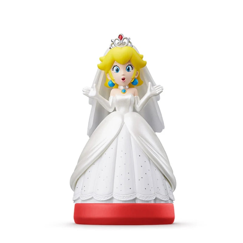 Super Smash Bros Amiibo Figure - Mario Odyssey Peach & DK - NFC