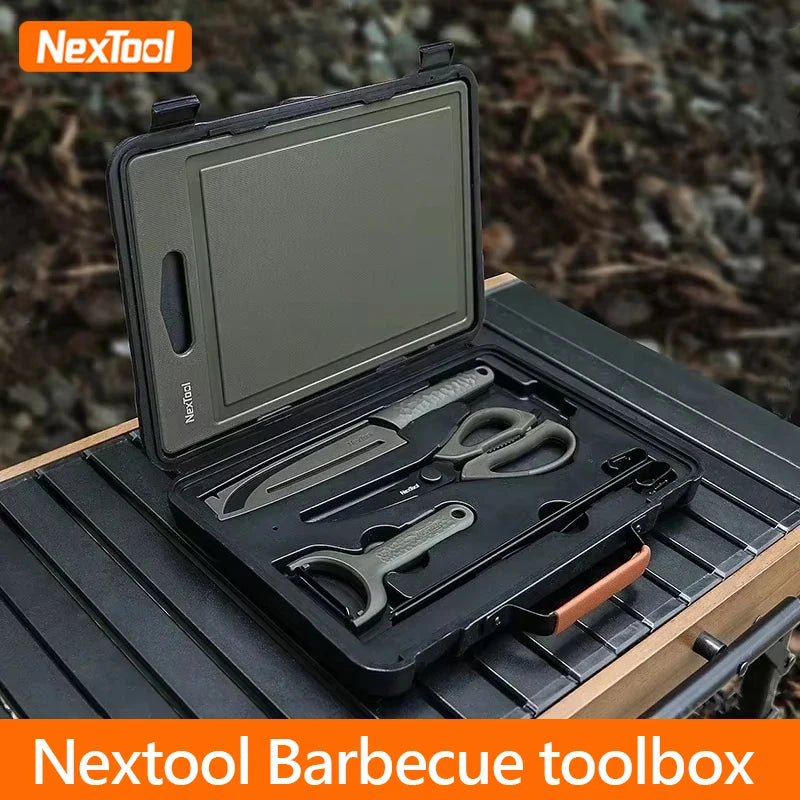 NEXTOOL Multifunctional Camping BBQ Tools Set with Portable Carry Case