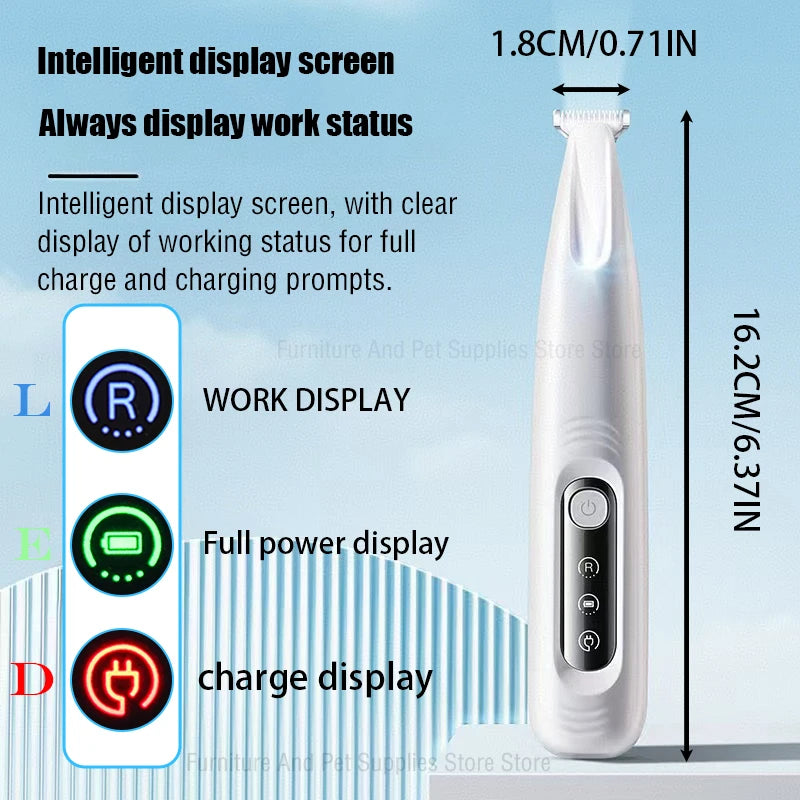 LED Waterproof Dog Paw Trimmer - Efficient & Safe Pet Grooming