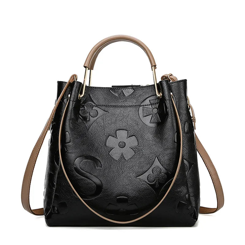 Trendy Large Capacity Crossbody Bucket Handbag for Women
