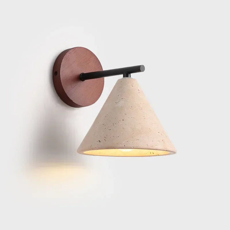 Natural Stone LED Wall Sconce - Elegant Home Lighting Solution