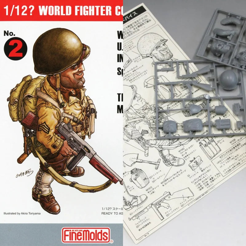 Fine Molds 1/12 Infantryman Model Kit – Expert Detail & Display Quality
