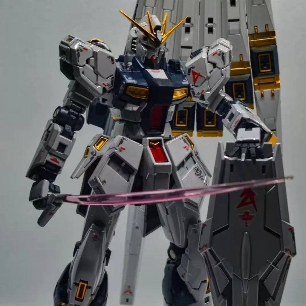 GAOGAO RG 1/144 V Nu Model Kit - Stunning Titanium Finish & Action Features