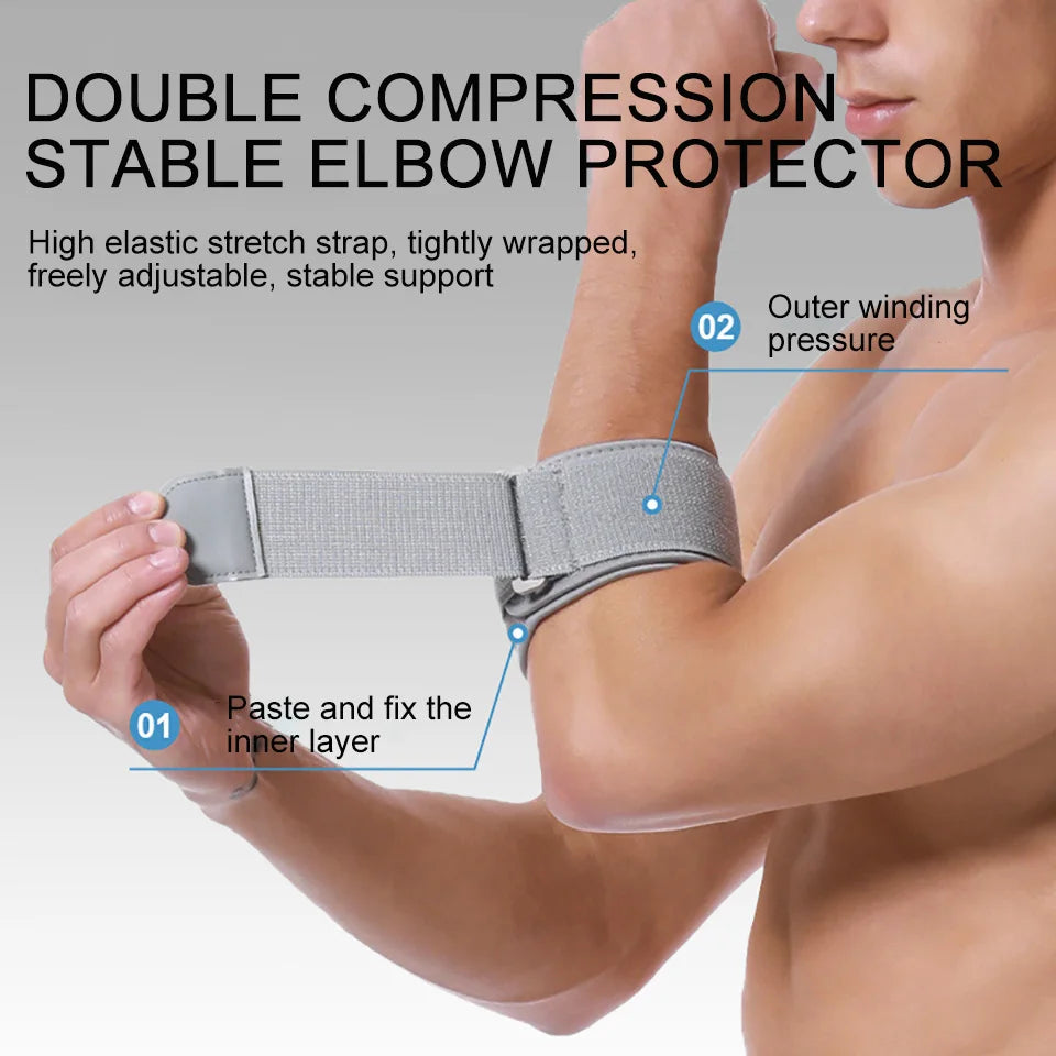 Elbow Brace for Tendonitis Relief - Compression Support Strap