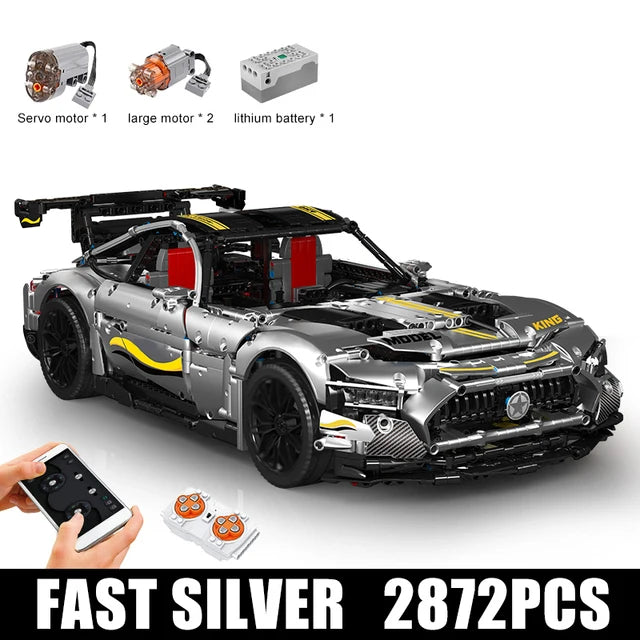 Mould King 13126 1:8 Remote Control Super Sport Car Building Set